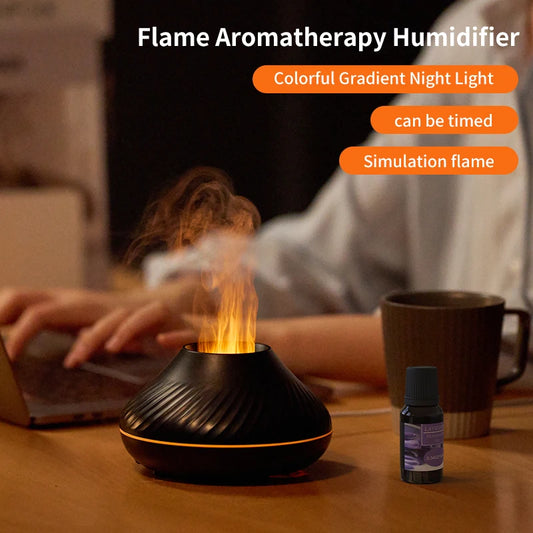 Portable USB Flame Humidifier