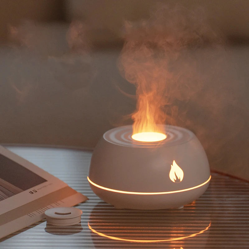 Portable USB Flame Humidifier