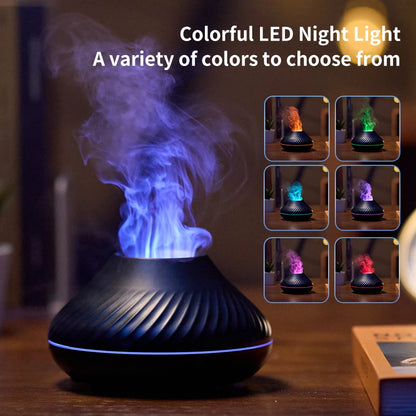 Portable USB Flame Humidifier