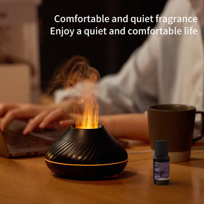 Portable USB Flame Humidifier