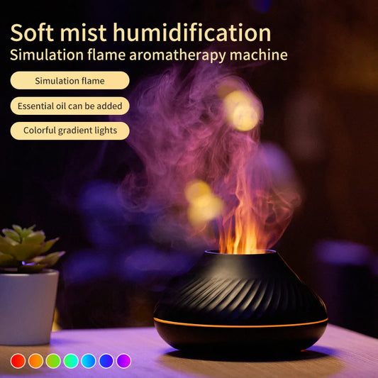 Portable USB Flame Humidifier